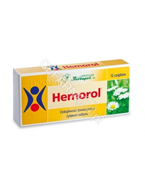 HERBAPOL WRO Hemorol x 12 czopków