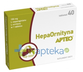 SYNOPTIS PHARMA SP. Z O.O. Hepaornityna z choliną APTEO 40 tabletek