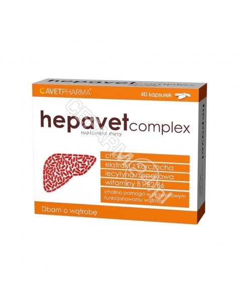 AVET Hepavet complex x 40 kaps (data ważności <span class=