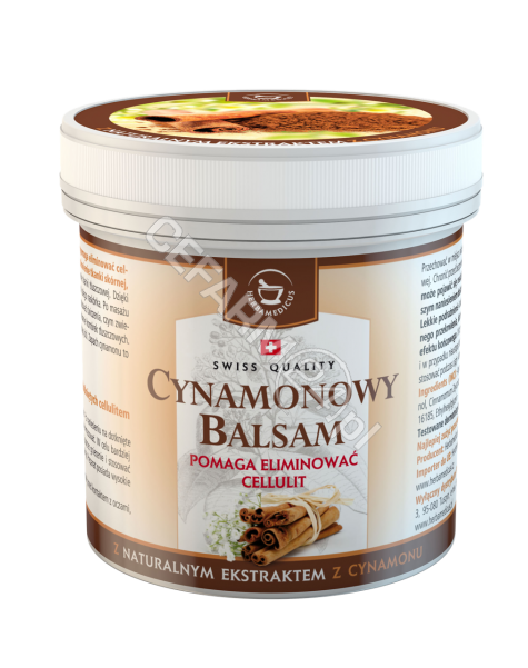 HERBAMEDICUS Herbamedicus cynamonowy balsam szwajcarski na cellulit 250 ml