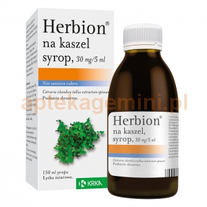 KRKA Herbion na kaszel, syrop, 150ml