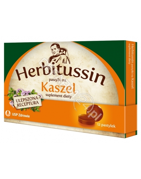 US PHARMACIA Herbitussin kaszel x 12 pastylek do ssania