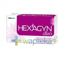 HEXANOVA SP. Z O.O. Hexagyn Duo globulki dopochwowe 10 sztuk