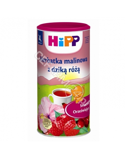 HIPP Hipp herbatka malinowa z dziką różą 200 g