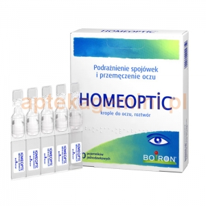 BOIRON Homeoptic, krople do oczu, 10 ampułek po 0,4ml