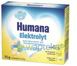 HUMANA GMBH HUMANA Elektrolit o smaku bananowym po 12 miesiącu 12 saszetek