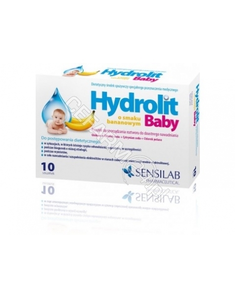 SENSILAB Hydrolit baby o smaku bananowym x 10 sasz