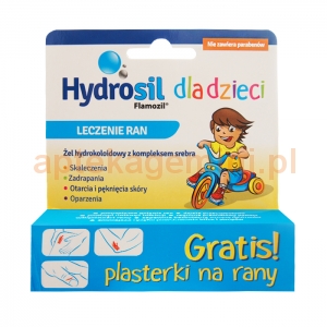 SEQUOIA Hydrosil dla dzieci, leczenie ran, żel, 20g + plasterki na rany