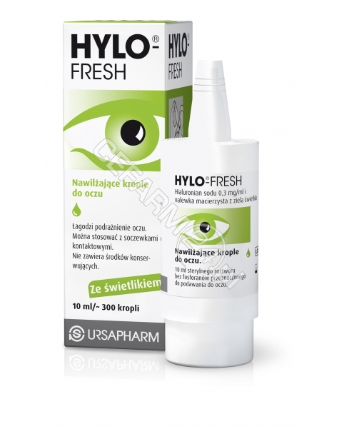 URSAPHARM Hylo-fresh krople nawilżające do oczu 10 ml