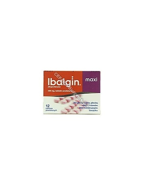 ZENTIVA Ibalgin maxi 400 mg x 12 tabl powl