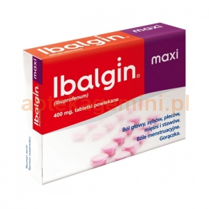 ZENTIVA Ibalgin Maxi 400mg, 24 tabletek powlekanych