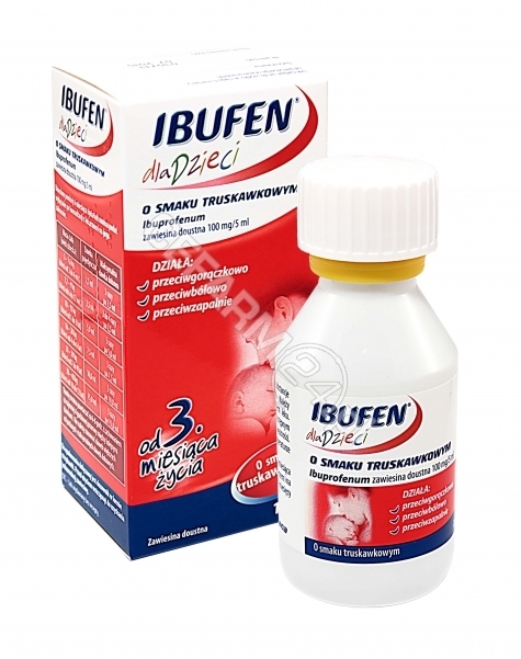 MEDANA PHARM Ibufen 100mg/5ml zawiesina o smaku truskawkowym 100ml