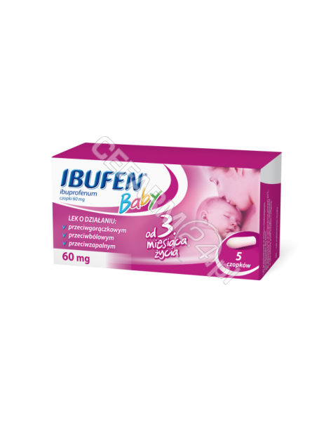 POLPHARMA Ibufen Baby 60 mg x 5 czopków