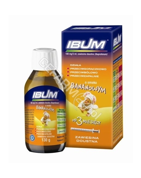 HASCO-LEK Ibum 100 mg/5 ml zawiesina o smaku bananowym 130 g