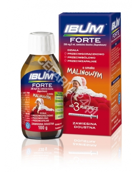 HASCO-LEK Ibum forte 200 mg/5 ml zawiesina o smaku malinowym 100 g