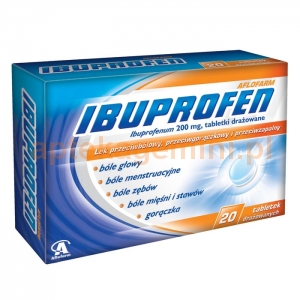 Aflofarm Ibuprofen 200mg, 20 tabletek