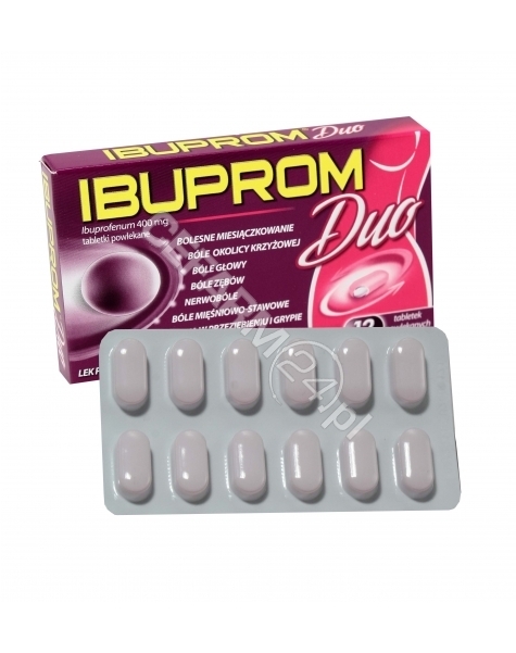 US PHARMACIA Ibuprom duo 400 mg x 12 tabl powlekanych