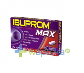 US PHARMACIA SP. Z O.O. Ibuprom MAX 12tabletek