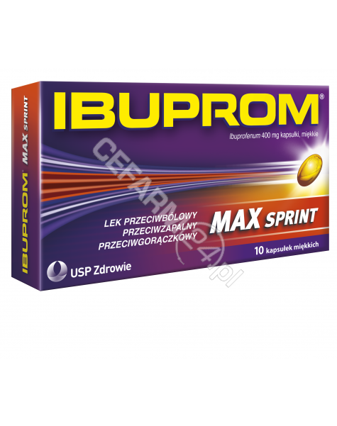 US PHARMACIA Ibuprom max sprint 400 mg x 10 kaps