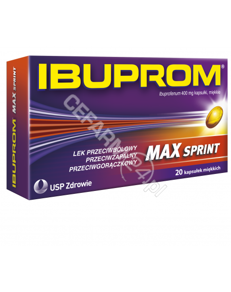 US PHARMACIA Ibuprom max sprint 400 mg x 20 kaps