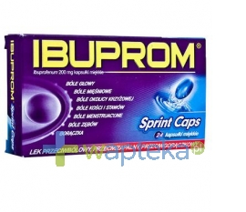 US PHARMACIA SP. Z O.O. Ibuprom Sprint Caps 24 kapsułek