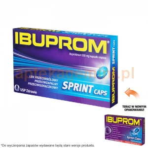 USP ZDROWIE Ibuprom Sprint Caps, 24 kapsułki