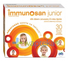 ASA SP.Z O.O. GŁUBCZYCE Immunosan Junior 30 kapsułek