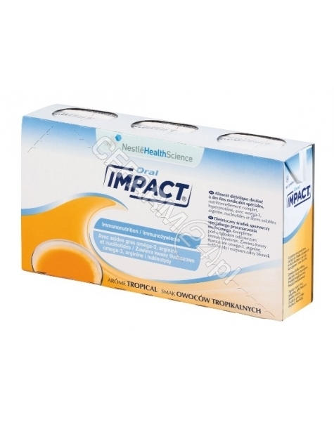 NESTLE Impact Oral smak owoców tropikalnych 3 x 237 ml