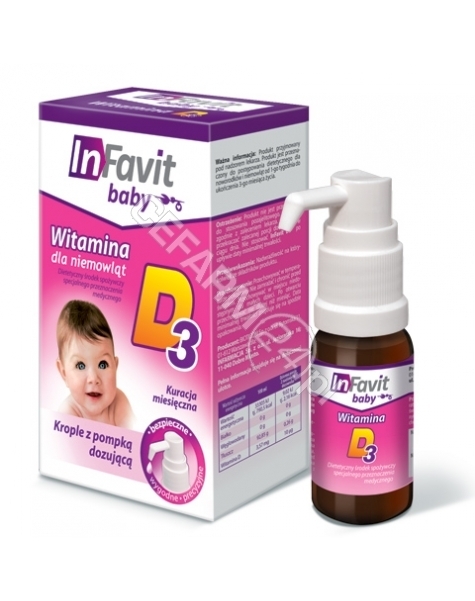 BIOTICOM InFavit baby witamina D3 krople 10 ml