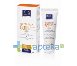 ISIS PHARMA ISIS UVEBLOCK Fluid z filtrem ULTRA UVA UVB delikatnie koloryzujący SPF 50+ 40 ml