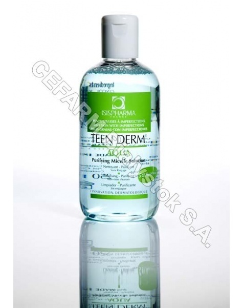 ISISPHARMA Isispharma teen derm aqua - woda miceralna do oczyszczania skóry tłustej, trądzikowej 200 ml