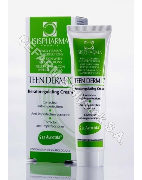 ISISPHARMA Isispharma teen derm k - krem keratoregulujący do skóry tłustej, trądzikowej 30 ml