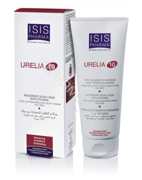 ISISPHARMA Isispharma urelia 10 - krem zmiękczająco - przeciwświądowy z mocznikiem 10% do skóry suchej, pękającej 150 ml