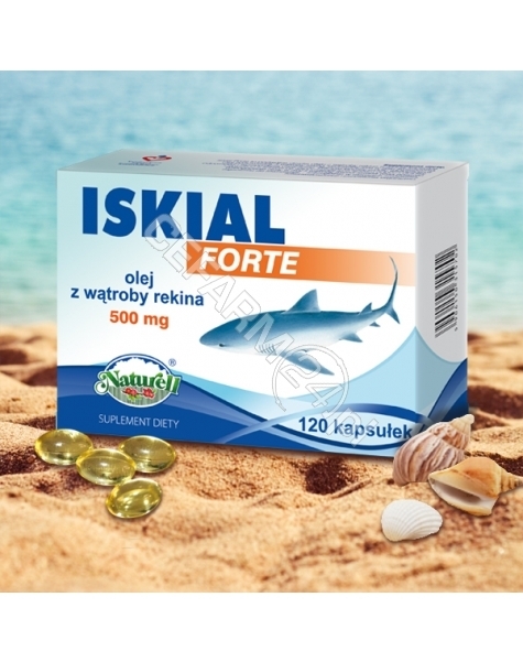 NATURELL Iskial Forte 500 mg olej z wątroby rekina x 120 kaps
