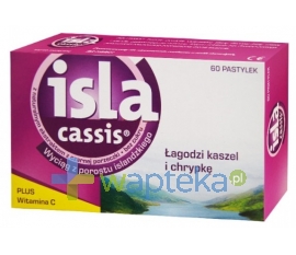 SALVEO POLAND SP. Z O.O. Isla - Cassis pastylki do ssania 60 sztuk