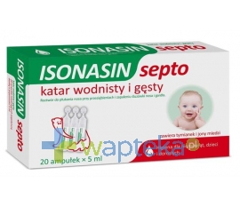 TACTICA PHARMACEUTICALS SP. Z O.O. Isonasin SEPTO katar wodnisty i gęsty 20 ampułek po 5ml