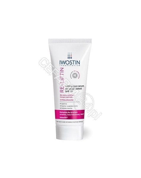 NEPENTES Iwostin re-liftin serum liftingujące na szyję i dekolt spf 15 40 ml