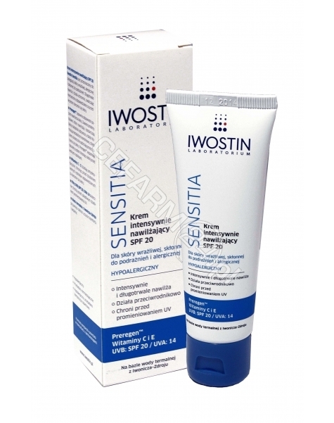 NEPENTES Iwostin sensitia krem intensywnie nawilżający spf-20 50 ml (nowa formuła)