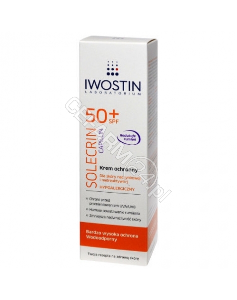 SANOFI Iwostin solecrin capillin krem ochronny dla skóry naczynkowej spf 50+ 50 ml
