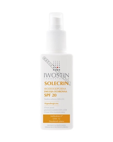 NEPENTES Iwostin solecrin wodoodporna emulsja ochronna spf-20 125 ml