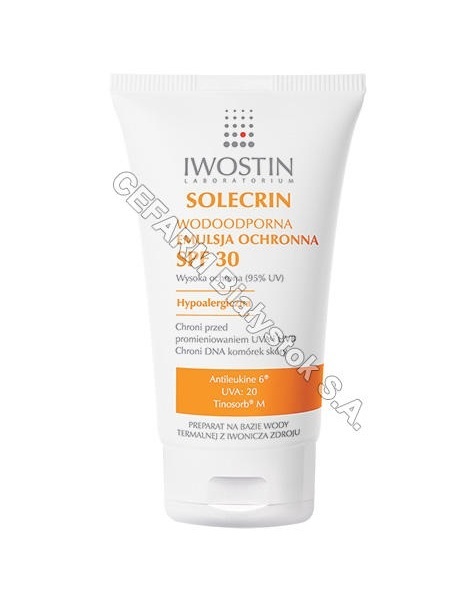 NEPENTES Iwostin solecrin wodoodporna emulsja ochronna spf-30 100 ml