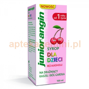 Nepentes Junior-angin, syrop dla dzieci od 1 roku życia, 100ml