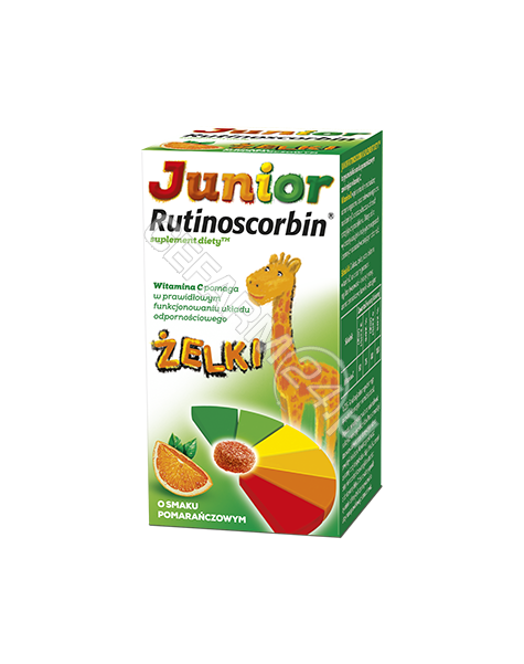 GLAXOSMITHKL Junior rutinoscorbin x 50 żelków o smaku pomarańczowym