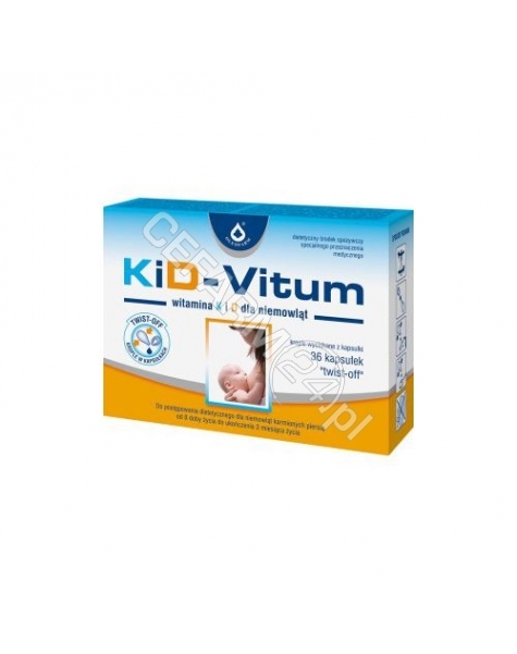 OLEOFARM Kid-vitum witaminy k,d dla niemowląt x 36 kaps