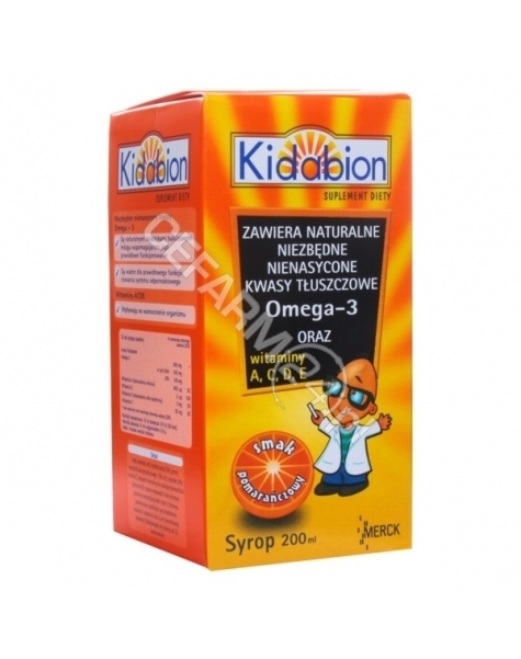 MERCK Kidabion syrop o smaku pomarańczowym 200 ml