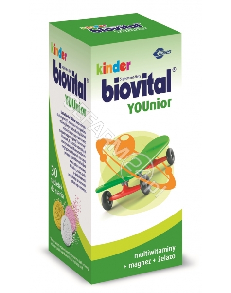 BAYER Kinder biovital younior x 30 tabl do ssania