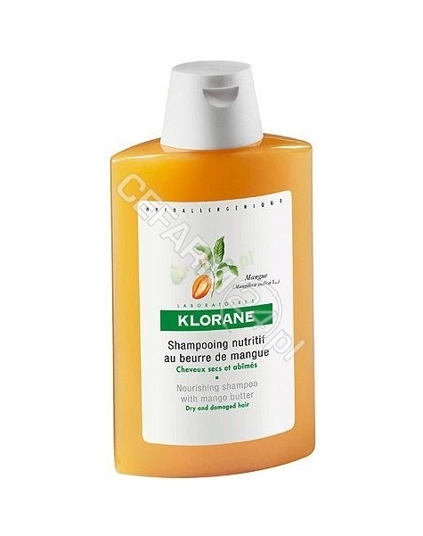 KLORANE Klorane szampon do włosów na bazie wyciągu z mango 400 ml