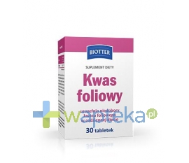 DIAGNOSIS S.A. Kwas Foliowy BIOTTER 0,4 mg 30 tabletek