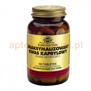 SOLGAR Kwas Kaprylowy, Solgar, 100 tabletek