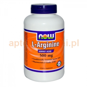 NOW FOODS L-Arginine 500mg, 100 kapsułek